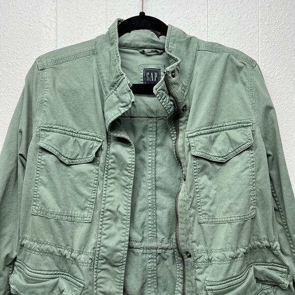 Gap Utility Full Zip Button Down Jacket Womens Small Outdoor Travel Workwear - Picture 3 of 11